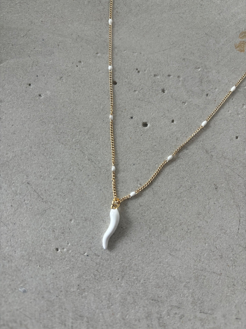 CORNICELLI WHITE NECKLACE