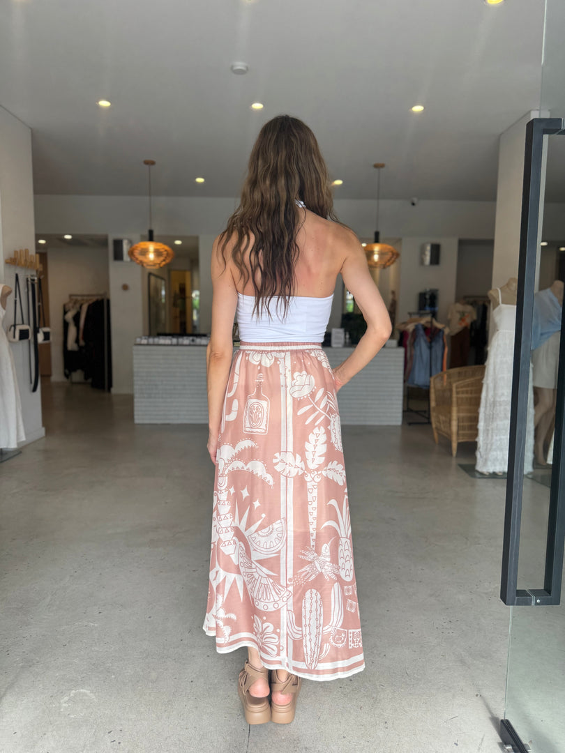 PUERTO VALLARTA SKIRT - MOCHA