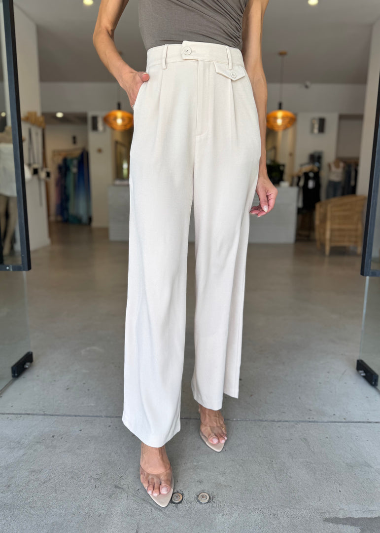 HAYDEN WIDE LEG PANT BEIGE