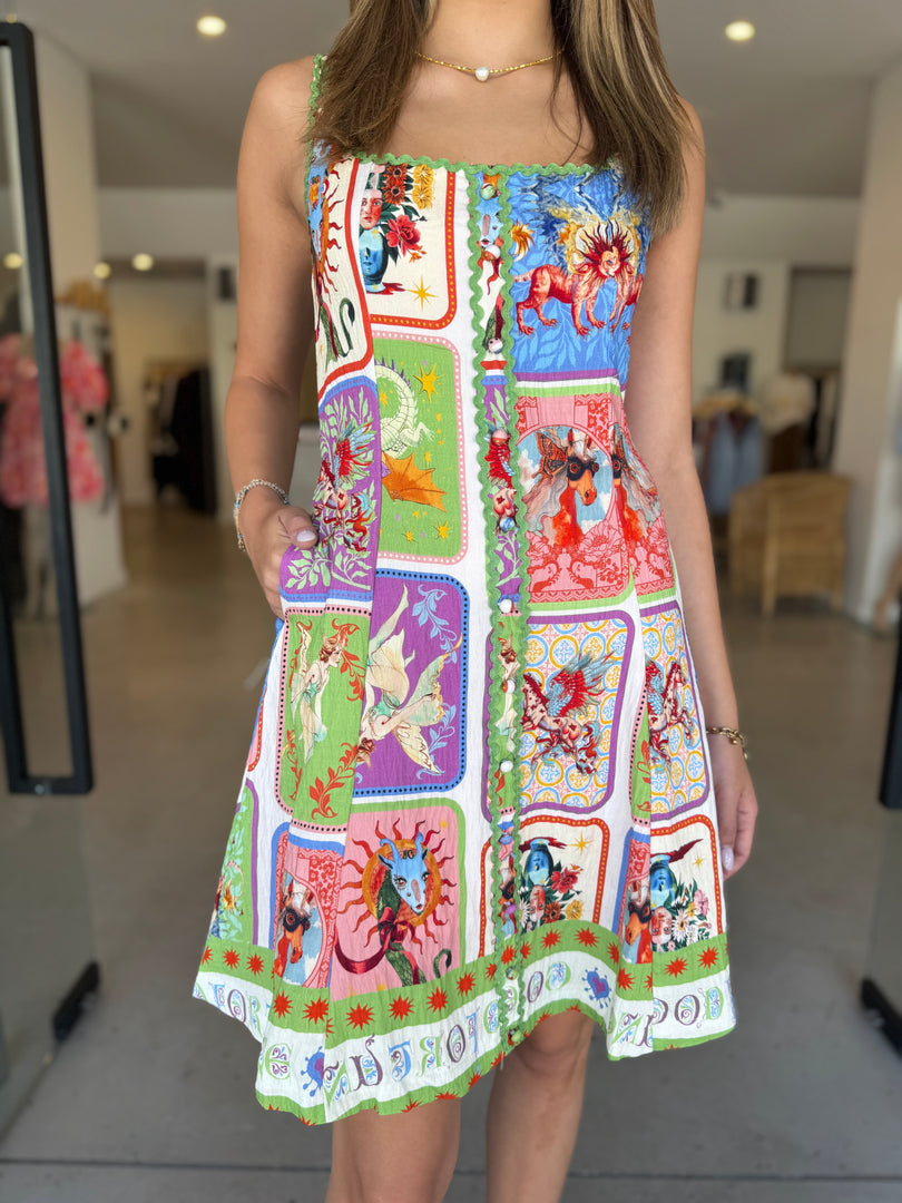 MYSTIC SHIFT DRESS PRINT