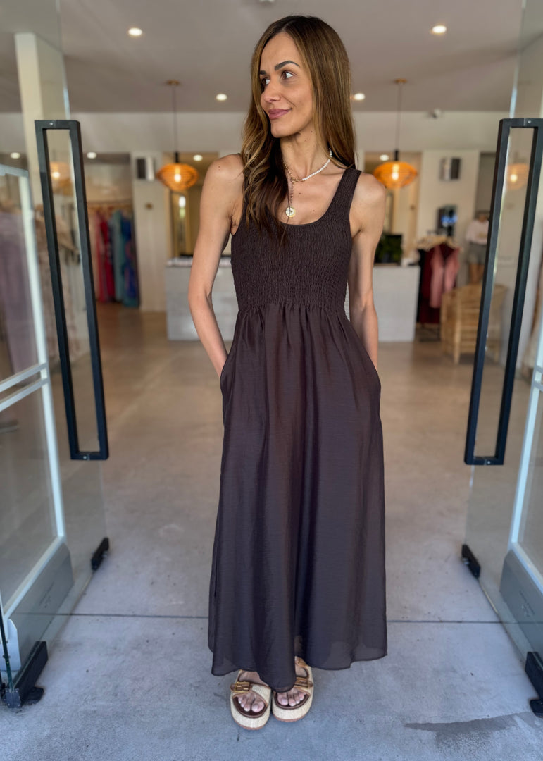 KOVA MAXI DRESS - CLOVE