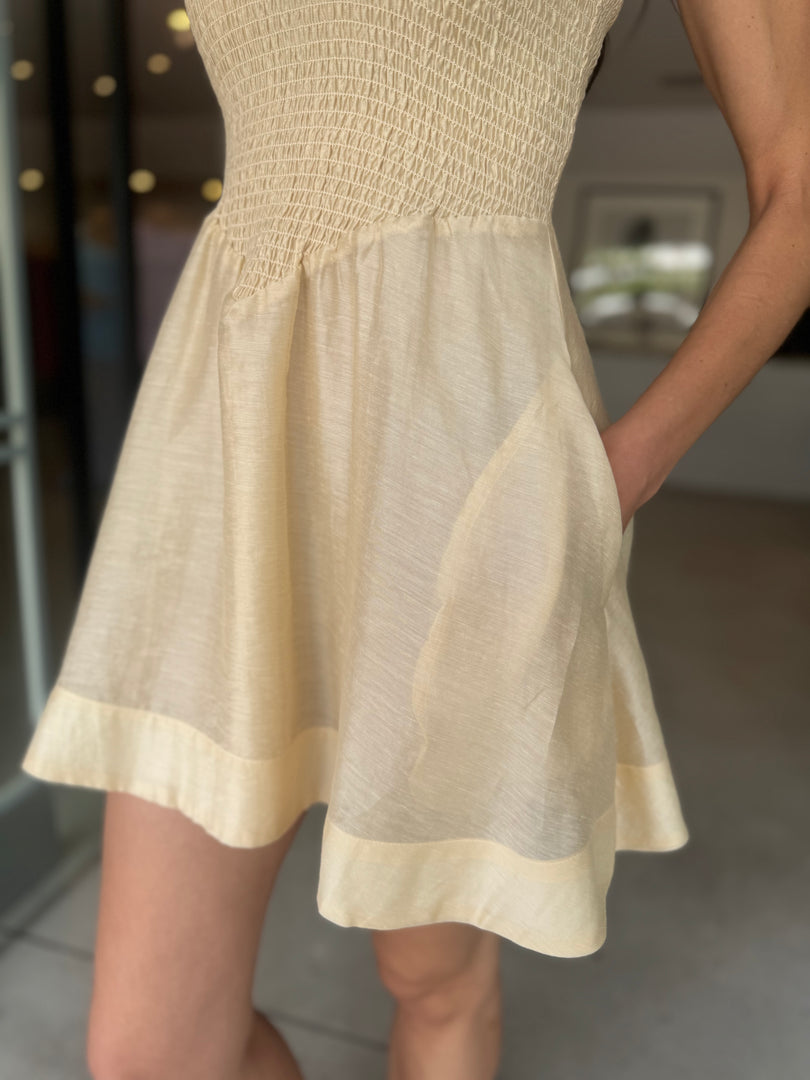 KOVA MINI DRESS - MILK