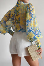 Load image into Gallery viewer, FLEETWOOD BLOUSE LEMON
