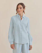 Load image into Gallery viewer, LUMA LINEN SHIRT - SKY
