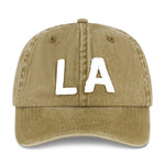 Load image into Gallery viewer, LA TRUCKER HAT CAMEL SNOW
