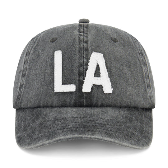 LA TRUCKER HAT BLACK SNOW