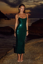 Load image into Gallery viewer, VESINA SEQUIN EMERALD
