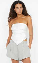 Load image into Gallery viewer, KAIA STRAPLESS TOP IVORY
